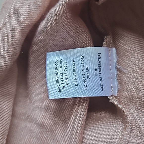 Cuyana size S women's off shoulder pink top linen blend - Picture 5 of 5